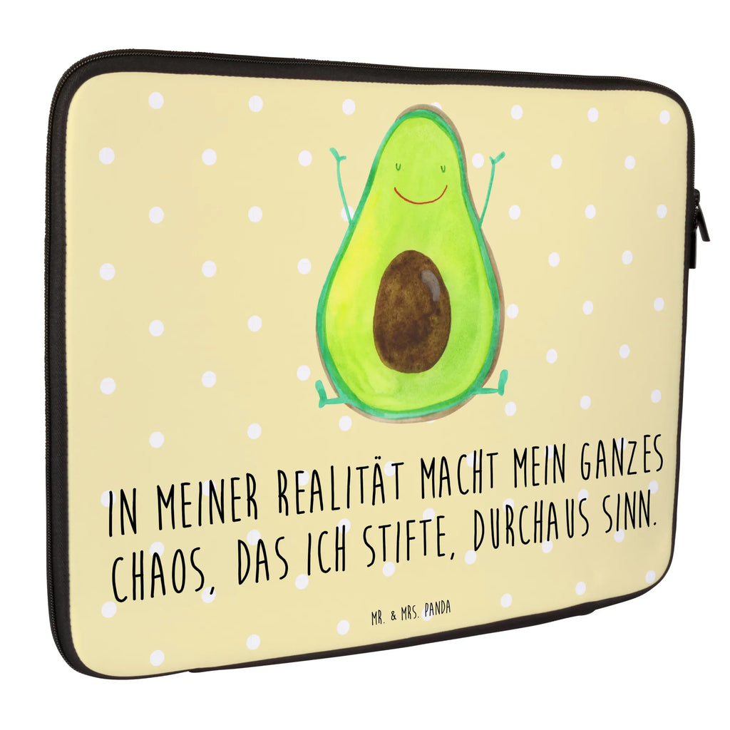 Notebook Tasche Avocado Glücklich Notebook Tasche, Laptop, Computertasche, Tasche, Notebook-Tasche, Notebook-Reisehülle, Notebook Schutz, Avocado, Veggie, Vegan, Gesund, Chaos