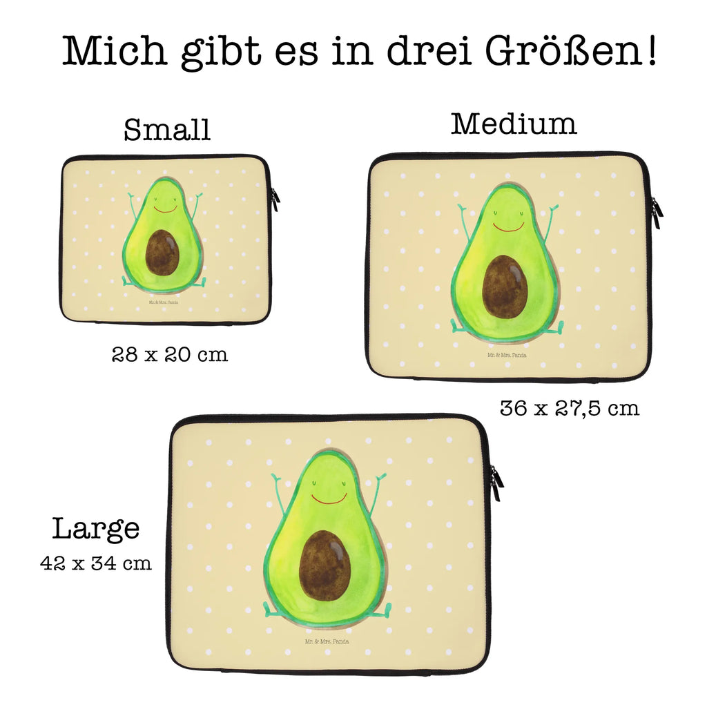 Notebook Tasche Avocado Glücklich Notebook Tasche, Laptop, Computertasche, Tasche, Notebook-Tasche, Notebook-Reisehülle, Notebook Schutz, Avocado, Veggie, Vegan, Gesund, Chaos