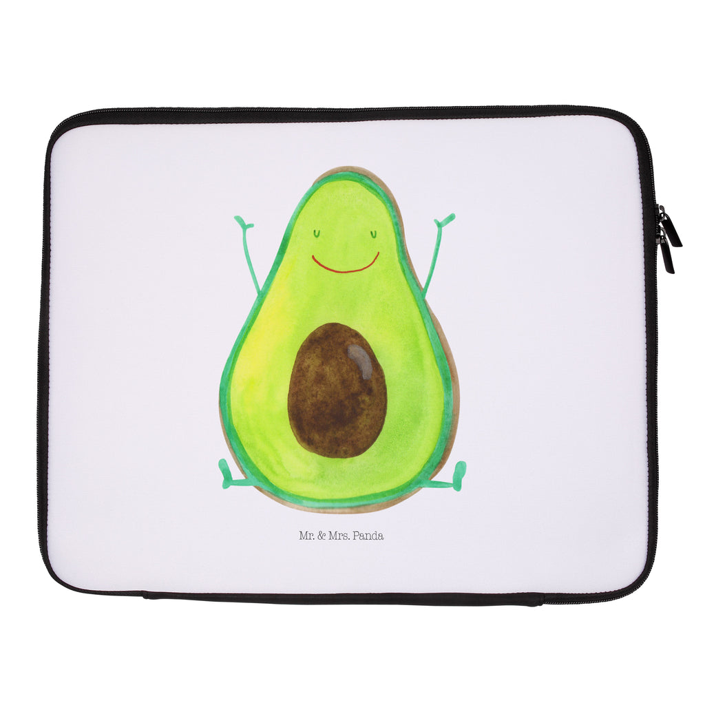 Notebook Tasche Avocado Glücklich Notebook Tasche, Laptop, Computertasche, Tasche, Notebook-Tasche, Notebook-Reisehülle, Notebook Schutz, Avocado, Veggie, Vegan, Gesund, Chaos