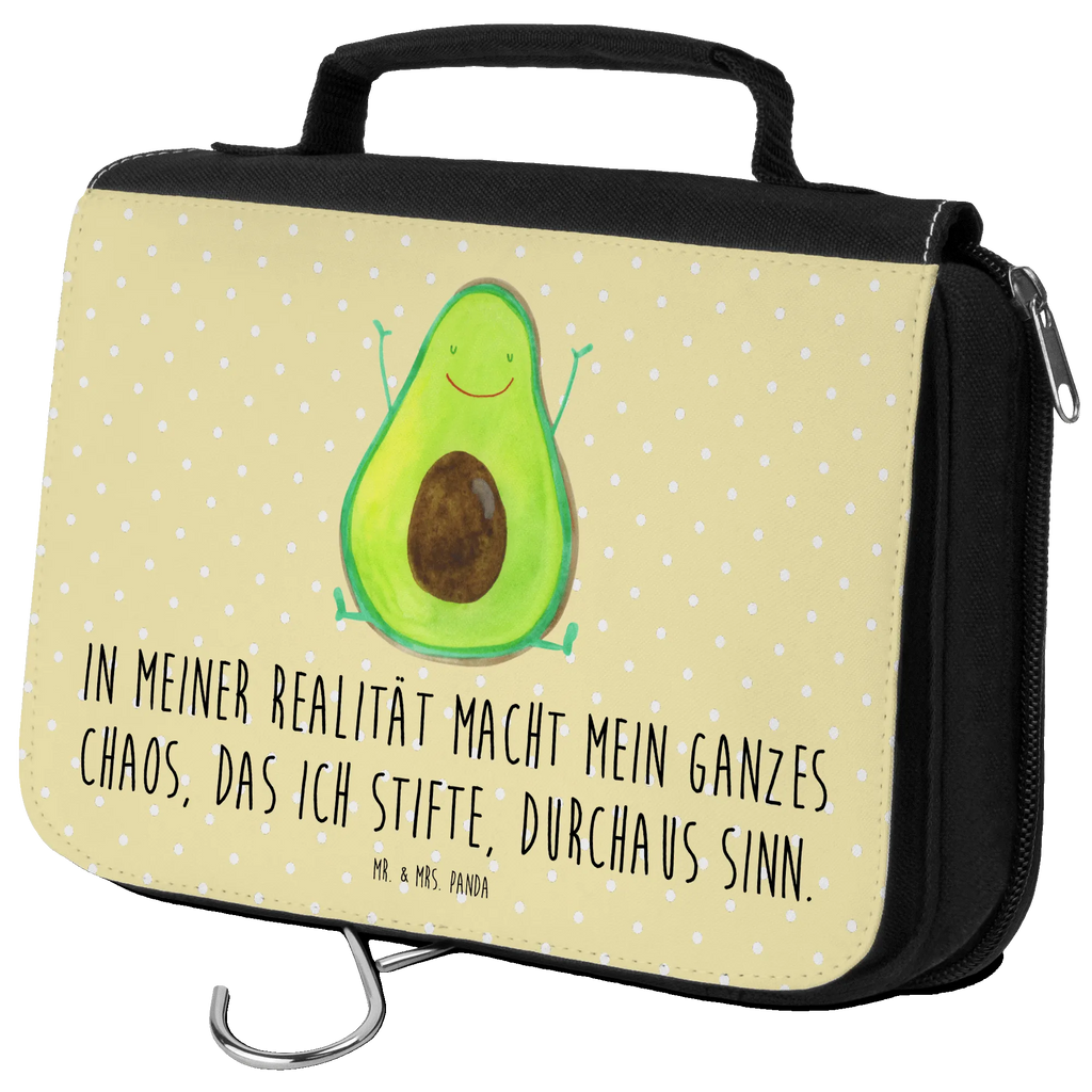 Kulturbeutel Avocado Glücklich Kulturbeutel, Zum Aufhängen, Waschtasche, Kosmetiktasche, Damen, Herren, Aufbewahrungstasche, Schminktasche, Kosmetikbeutel, Organizer, Kulturtasche, Schminkutensil, Avocado, Veggie, Vegan, Gesund, Chaos