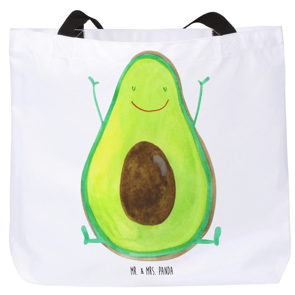 Shopper Avocado Glücklich Beutel, Einkaufstasche, Tasche, Strandtasche, Einkaufsbeutel, Shopper, Schultasche, Freizeittasche, Tragebeutel, Schulbeutel, Alltagstasche, Avocado, Veggie, Vegan, Gesund, Chaos