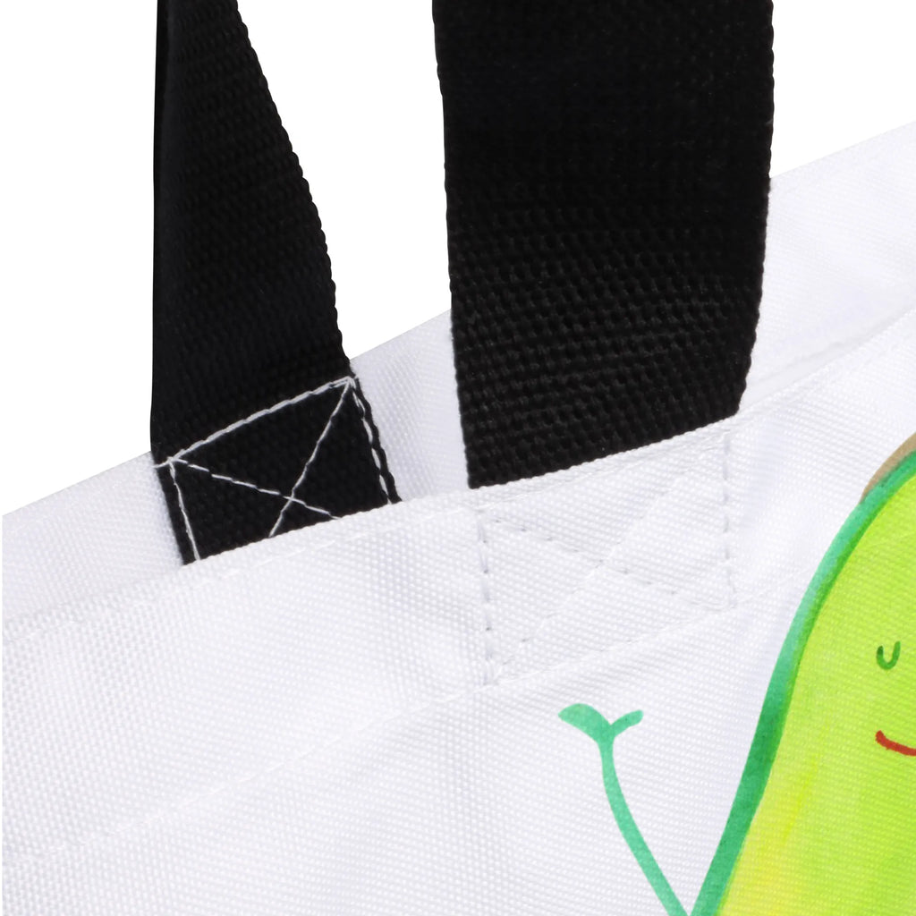 Shopper Avocado Glücklich Beutel, Einkaufstasche, Tasche, Strandtasche, Einkaufsbeutel, Shopper, Schultasche, Freizeittasche, Tragebeutel, Schulbeutel, Alltagstasche, Avocado, Veggie, Vegan, Gesund, Chaos