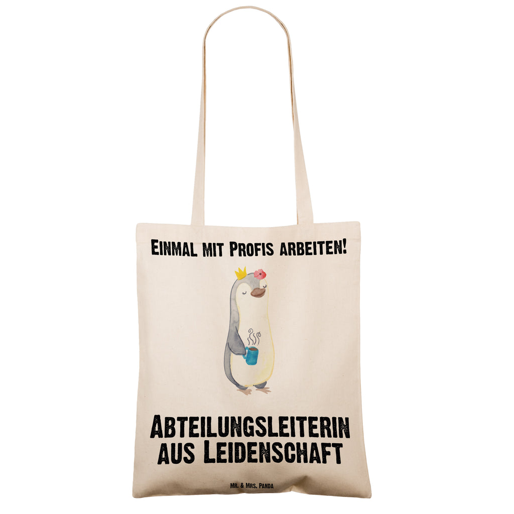 Tragetasche Abteilungsleiterin aus Leidenschaft Beuteltasche, Beutel, Einkaufstasche, Jutebeutel, Stoffbeutel, Tasche, Shopper, Umhängetasche, Strandtasche, Schultertasche, Stofftasche, Tragetasche, Badetasche, Jutetasche, Einkaufstüte, Laptoptasche, Beruf, Ausbildung, Jubiläum, Abschied, Rente, Kollege, Kollegin, Geschenk, Schenken, Arbeitskollege, Mitarbeiter, Firma, Danke, Dankeschön, Abteilungsleiterin, Teamleiterin, Führungskraft