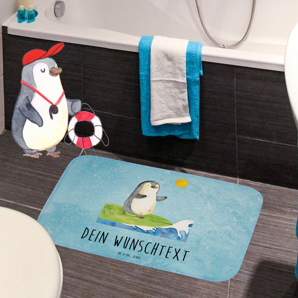 Personalisierter Badvorleger Pinguin Surfer Personalisierte Badematte, Personalisierter Badteppich, Personalisierter Duschvorleger, Personalisierter Badezimmerteppich, Personalisierter Badezimmermatte, Personalisierter Badvorleger, Personalisierter Duschmatte, Personalisierter Duschteppich, Badematte mit Namen, Badteppich mit Namen, Duschvorleger mit Namen, Badezimmerteppich mit Namen, Badezimmermatte mit Namen, Badvorleger mit Namen, Duschmatte mit Namen, Duschteppich mit Namen, Wunschtext, Badvorleger selbst bedrucken, Wunschname, Personalisieren, Pinguin, Pinguine, surfen, Surfer, Hawaii, Urlaub, Wellen, Wellen reiten, Portugal