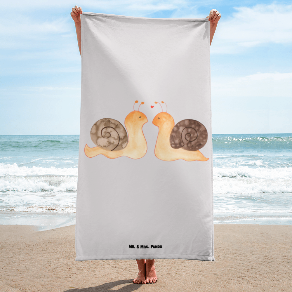 XL Badehandtuch Schnecken Liebe Handtuch, Badetuch, Duschtuch, Strandtuch, Saunatuch, Liebe, Partner, Freund, Freundin, Ehemann, Ehefrau, Heiraten, Verlobung, Heiratsantrag, Liebesgeschenk, Jahrestag, Hocheitstag