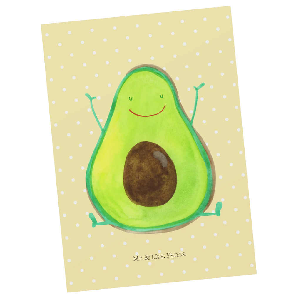 Postkarte Avocado Glücklich Postkarte, Karte, Geschenkkarte, Grußkarte, Einladung, Ansichtskarte, Geburtstagskarte, Einladungskarte, Dankeskarte, Ansichtskarten, Einladung Geburtstag, Einladungskarten Geburtstag, Avocado, Veggie, Vegan, Gesund, Chaos