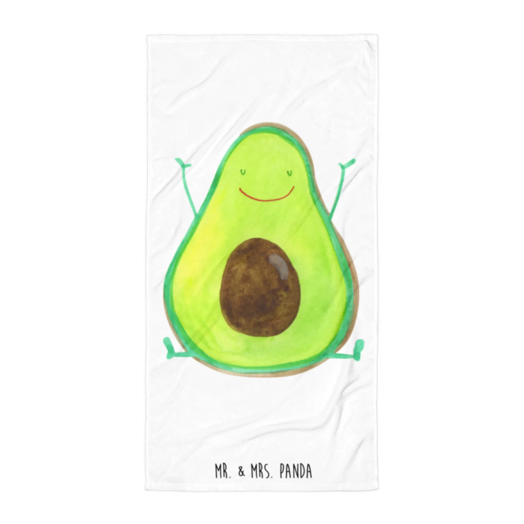 XL Badehandtuch Avocado Happy Handtuch, Badetuch, Duschtuch, Strandtuch, Saunatuch, Avocado, Veggie, Vegan, Gesund, Chaos