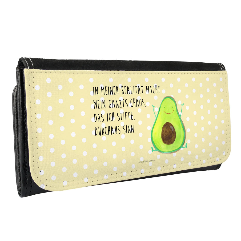 Damen Portemonnaie Avocado Glücklich Portemonnaie, Portemonee, Geldbörse, Damen, Groß, XXL, Geldbeutel, Portemonnaies, Avocado, Veggie, Vegan, Gesund, Chaos