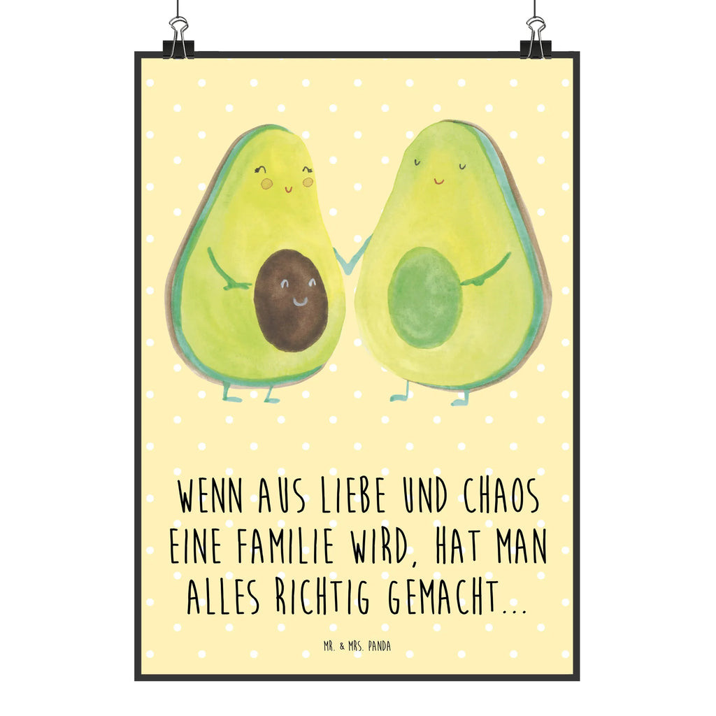 Poster Avocado Pärchen Poster, Wandposter, Bild, Wanddeko, Küchenposter, Kinderposter, Wanddeko Bild, Raumdekoration, Wanddekoration, Handgemaltes Poster, Mr. & Mrs. Panda Poster, Designposter, Kunstdruck, Posterdruck, Avocado, Veggie, Vegan, Gesund, Avocuddle, Liebe, Schwangerschaft, Familie, Babyshower, Babyparty, Hochzeit, Kinder, Avocados, Geburt