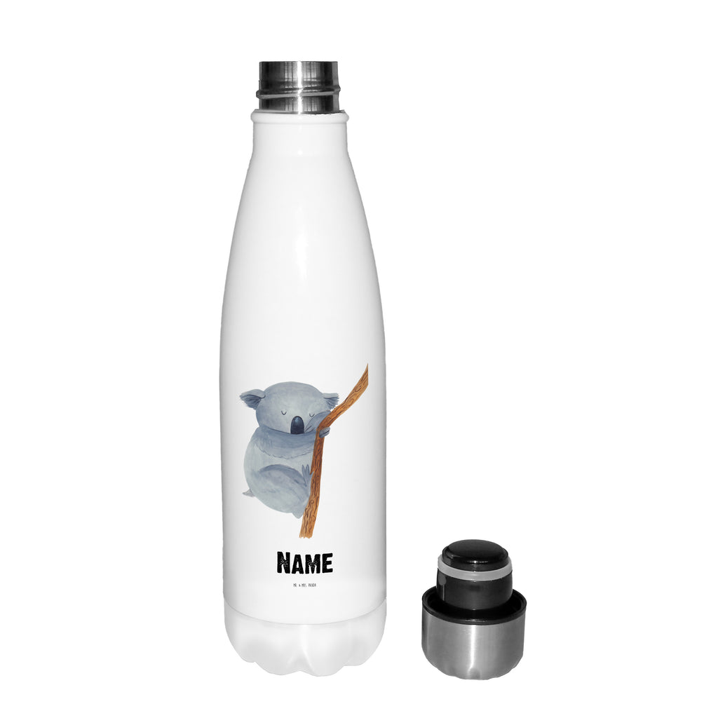 Personalisierte Thermosflasche Koalabär Personalisierte Isolierflasche, Personalisierte Thermoflasche, Personalisierte Trinkflasche, Trinkflasche Mit Namen, Wunschname, Bedrucken, Namensflasche, Tiermotive, Gute Laune, lustige Sprüche, Tiere, Koala, träumen, Traum, schlafen, Schlafzimmer, Traumland, Bär, Koalabär