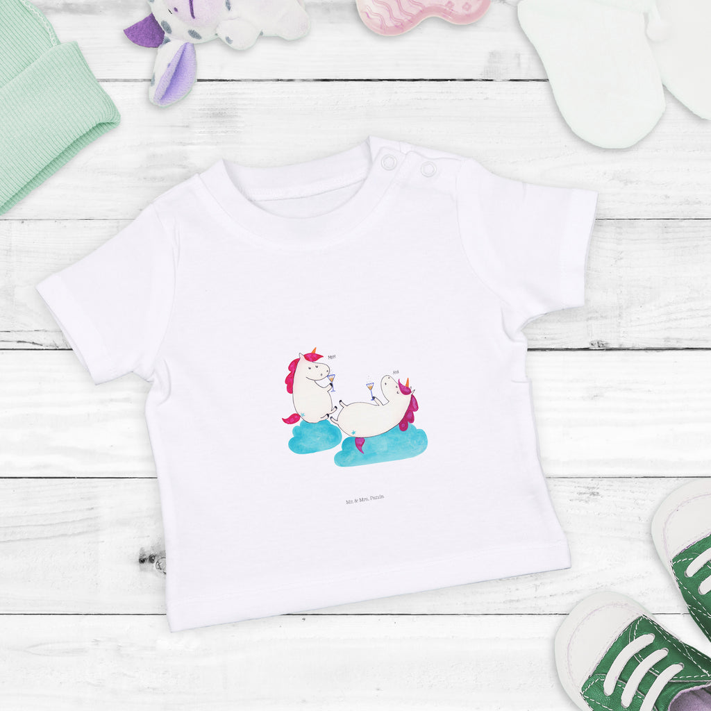 Organic Baby Shirt Einhorn Sekt Baby T-Shirt, Jungen Baby T-Shirt, Mädchen Baby T-Shirt, Shirt, Einhorn, Einhörner, Einhorn Deko, Pegasus, Unicorn, Freundinnen, Freundin, BFF, Sekt, Mädelsabend, Spaß, Party, Korken, Anstoßen, Beste