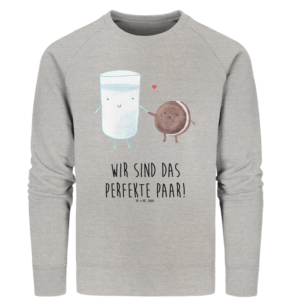 Organic Pullover Milch & Keks Pullover, Pullover Männer, Pullover Frauen, Sweatshirt, Sweatshirt Männer, Sweatshirt Frauen, Unisex, Tiermotive, Gute Laune, lustige Sprüche, Tiere, Milk, Cookie, Milch, Keks, Kekse, Kaffee, Einladung Frühstück, Motiv süß, romantisch, perfektes Paar