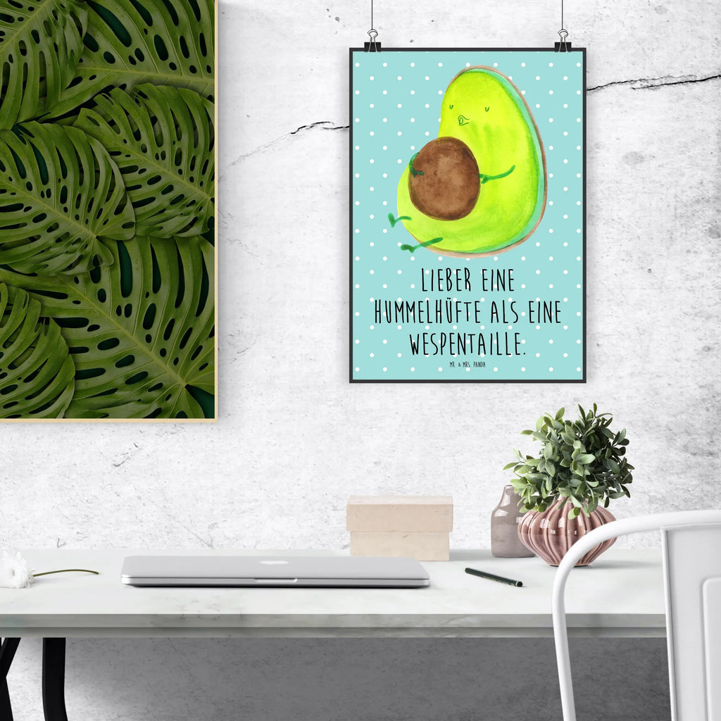 Poster Avocado Pfeifen Poster, Wandposter, Bild, Wanddeko, Küchenposter, Kinderposter, Wanddeko Bild, Raumdekoration, Wanddekoration, Handgemaltes Poster, Mr. & Mrs. Panda Poster, Designposter, Kunstdruck, Posterdruck, Avocado, Veggie, Vegan, Gesund, Diät, Abnehmen, Ernährung, dick sein