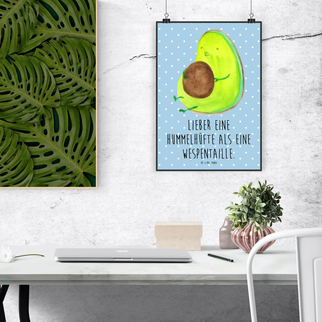 Poster Avocado Pfeifen Poster, Wandposter, Bild, Wanddeko, Küchenposter, Kinderposter, Wanddeko Bild, Raumdekoration, Wanddekoration, Handgemaltes Poster, Mr. & Mrs. Panda Poster, Designposter, Kunstdruck, Posterdruck, Avocado, Veggie, Vegan, Gesund, Diät, Abnehmen, Ernährung, dick sein