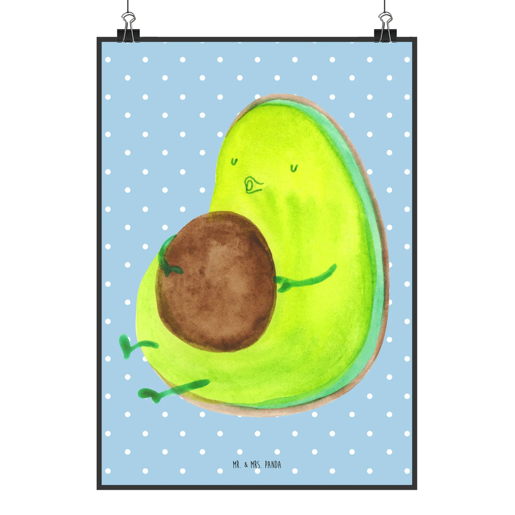 Poster Avocado Pfeifen Poster, Wandposter, Bild, Wanddeko, Küchenposter, Kinderposter, Wanddeko Bild, Raumdekoration, Wanddekoration, Handgemaltes Poster, Mr. & Mrs. Panda Poster, Designposter, Kunstdruck, Posterdruck, Avocado, Veggie, Vegan, Gesund, Diät, Abnehmen, Ernährung, dick sein