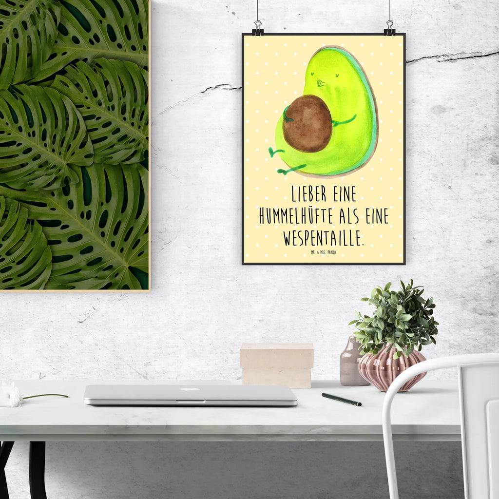 Poster Avocado Pfeifen Poster, Wandposter, Bild, Wanddeko, Küchenposter, Kinderposter, Wanddeko Bild, Raumdekoration, Wanddekoration, Handgemaltes Poster, Mr. & Mrs. Panda Poster, Designposter, Kunstdruck, Posterdruck, Avocado, Veggie, Vegan, Gesund, Diät, Abnehmen, Ernährung, dick sein