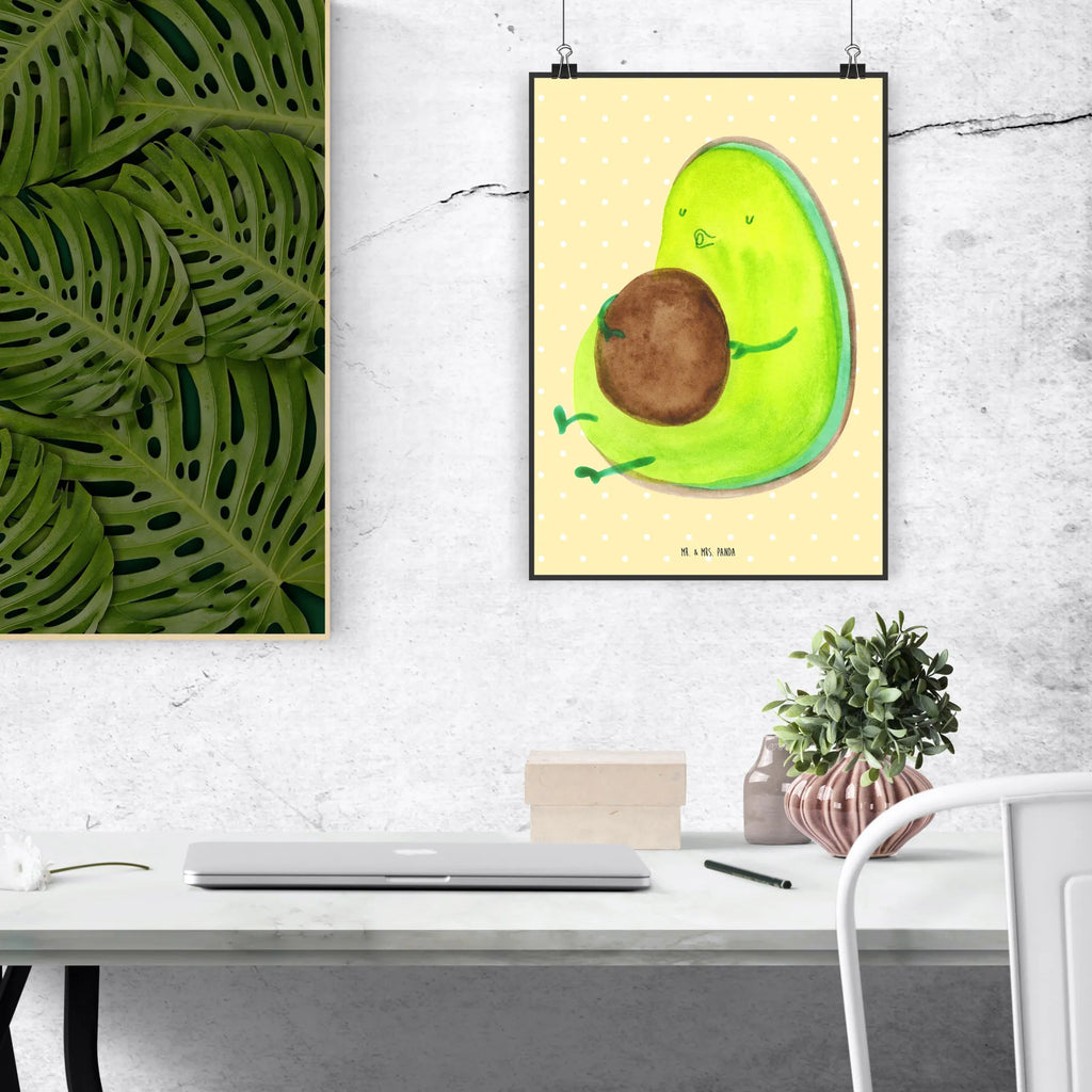 Poster Avocado Pfeifen Poster, Wandposter, Bild, Wanddeko, Küchenposter, Kinderposter, Wanddeko Bild, Raumdekoration, Wanddekoration, Handgemaltes Poster, Mr. & Mrs. Panda Poster, Designposter, Kunstdruck, Posterdruck, Avocado, Veggie, Vegan, Gesund, Diät, Abnehmen, Ernährung, dick sein