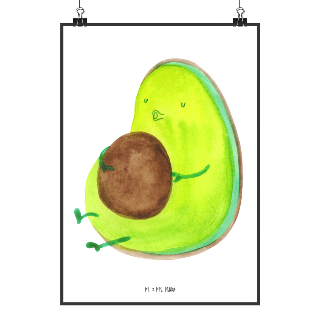 Poster Avocado Pfeifen Poster, Wandposter, Bild, Wanddeko, Küchenposter, Kinderposter, Wanddeko Bild, Raumdekoration, Wanddekoration, Handgemaltes Poster, Mr. & Mrs. Panda Poster, Designposter, Kunstdruck, Posterdruck, Avocado, Veggie, Vegan, Gesund, Diät, Abnehmen, Ernährung, dick sein