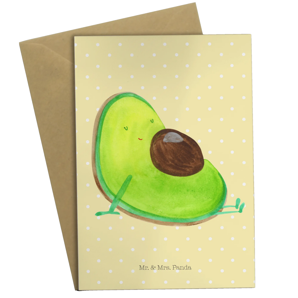 Grußkarte Avocado Schwangerschaft Grußkarte, Klappkarte, Einladungskarte, Glückwunschkarte, Hochzeitskarte, Geburtstagskarte, Karte, Ansichtskarten, Avocado, Veggie, Vegan, Gesund, schwanger, Schwangerschaft, Babyparty, Babyshower