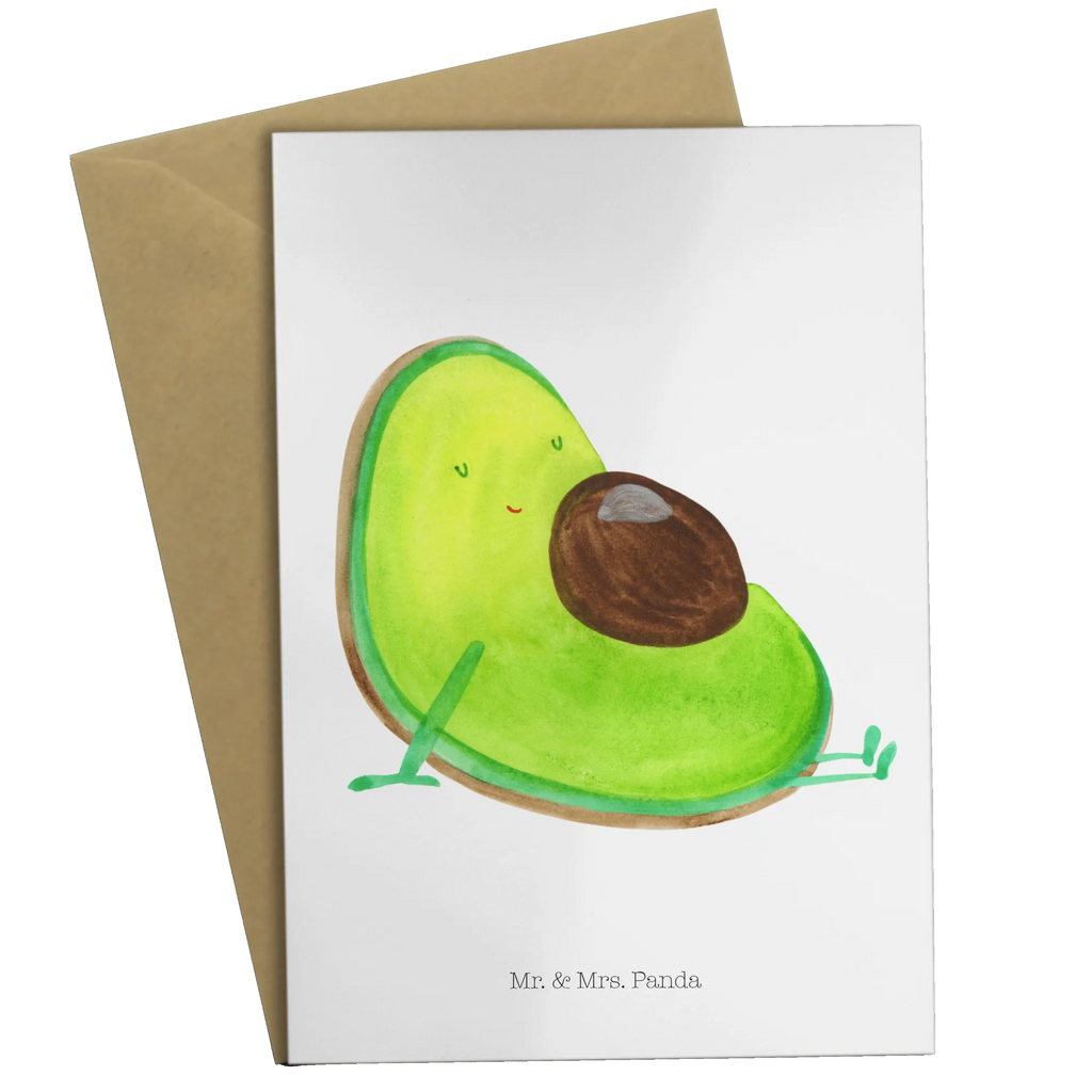 Grußkarte Avocado Schwangerschaft Grußkarte, Klappkarte, Einladungskarte, Glückwunschkarte, Hochzeitskarte, Geburtstagskarte, Karte, Ansichtskarten, Avocado, Veggie, Vegan, Gesund, schwanger, Schwangerschaft, Babyparty, Babyshower