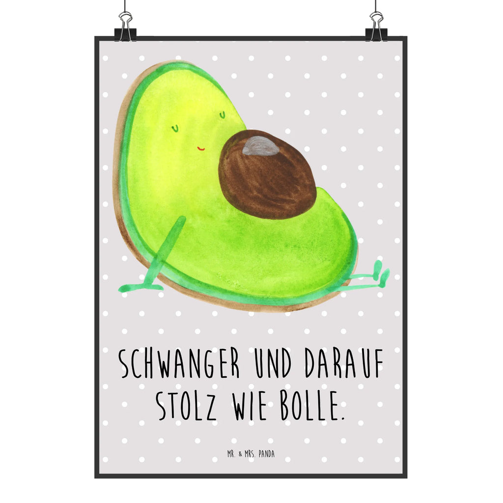 Poster Avocado Schwangerschaft Poster, Wandposter, Bild, Wanddeko, Küchenposter, Kinderposter, Wanddeko Bild, Raumdekoration, Wanddekoration, Handgemaltes Poster, Mr. & Mrs. Panda Poster, Designposter, Kunstdruck, Posterdruck, Avocado, Veggie, Vegan, Gesund, schwanger, Schwangerschaft, Babyparty, Babyshower