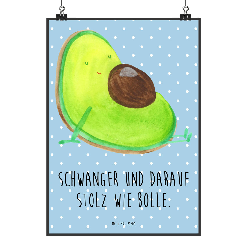 Poster Avocado Schwangerschaft Poster, Wandposter, Bild, Wanddeko, Küchenposter, Kinderposter, Wanddeko Bild, Raumdekoration, Wanddekoration, Handgemaltes Poster, Mr. & Mrs. Panda Poster, Designposter, Kunstdruck, Posterdruck, Avocado, Veggie, Vegan, Gesund, schwanger, Schwangerschaft, Babyparty, Babyshower