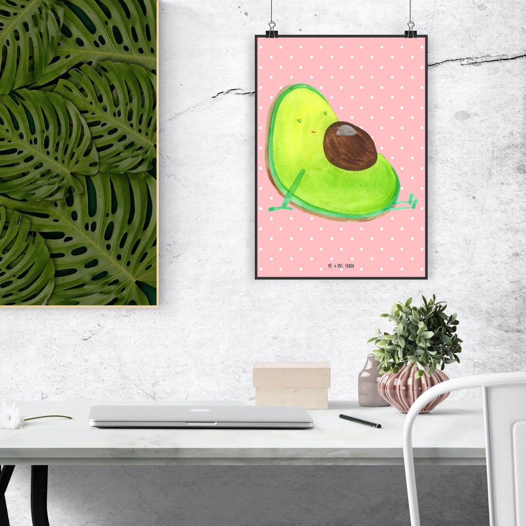 Poster Avocado Schwangerschaft Poster, Wandposter, Bild, Wanddeko, Küchenposter, Kinderposter, Wanddeko Bild, Raumdekoration, Wanddekoration, Handgemaltes Poster, Mr. & Mrs. Panda Poster, Designposter, Kunstdruck, Posterdruck, Avocado, Veggie, Vegan, Gesund, schwanger, Schwangerschaft, Babyparty, Babyshower