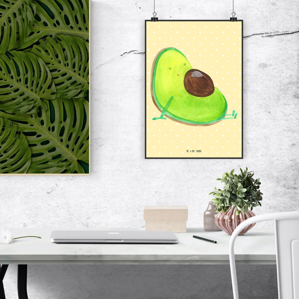 Poster Avocado Schwangerschaft Poster, Wandposter, Bild, Wanddeko, Küchenposter, Kinderposter, Wanddeko Bild, Raumdekoration, Wanddekoration, Handgemaltes Poster, Mr. & Mrs. Panda Poster, Designposter, Kunstdruck, Posterdruck, Avocado, Veggie, Vegan, Gesund, schwanger, Schwangerschaft, Babyparty, Babyshower