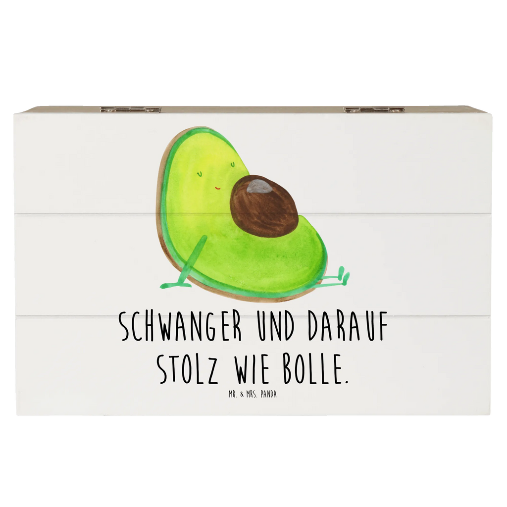 Holzkiste Avocado schwanger Holzkiste, Kiste, Schatzkiste, Truhe, Schatulle, XXL, Erinnerungsbox, Erinnerungskiste, Dekokiste, Aufbewahrungsbox, Geschenkbox, Geschenkdose, Avocado, Veggie, Vegan, Gesund, schwanger, Schwangerschaft, Babyparty, Babyshower