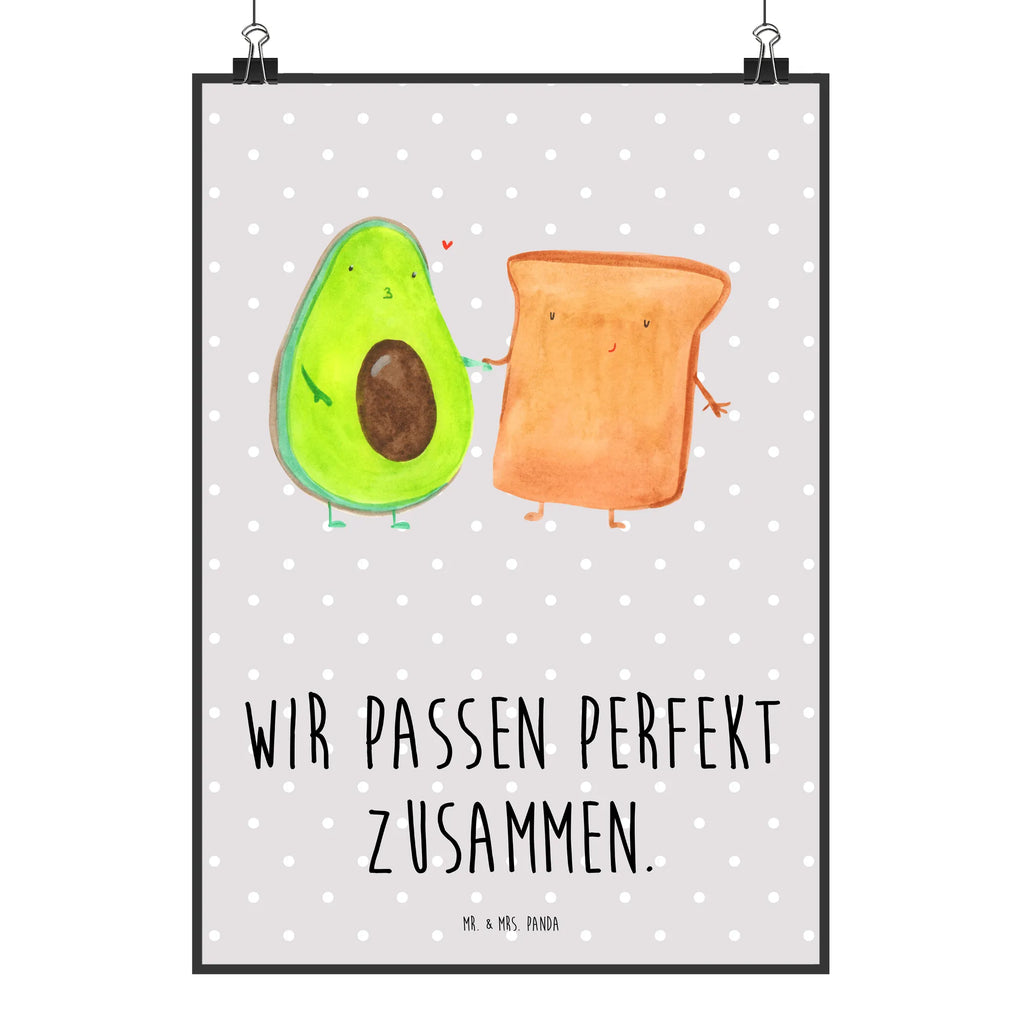 Poster Avocado Toast Poster, Wandposter, Bild, Wanddeko, Küchenposter, Kinderposter, Wanddeko Bild, Raumdekoration, Wanddekoration, Handgemaltes Poster, Mr. & Mrs. Panda Poster, Designposter, Kunstdruck, Posterdruck, Avocado, Veggie, Vegan, Gesund, Toast, Toastbrot, Liebespaar, Pärchen, Freund, Freundin, Verlobt, Verlobungsparty, Hochzeit, Hochzeitsgeschenk, Jahrestag, Jahrestagsgeschenk