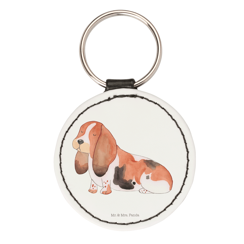 Rund Schlüsselanhänger Hund Basset Hound Schlüsselanhänger, Anhänger, Taschenanhänger, Glücksbringer, Schutzengel, Hund, Hundemotiv, Haustier, Hunderasse, Tierliebhaber, Hundebesitzer, Sprüche, Basset Hound, Basset, Hundeliebe, kinderlos