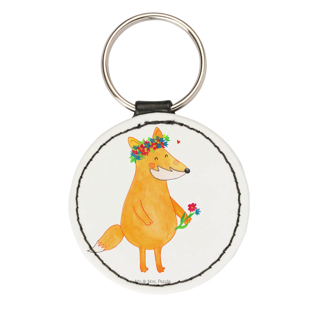 Rund Schlüsselanhänger Fuchs Blumen Schlüsselanhänger, Anhänger, Taschenanhänger, Glücksbringer, Schutzengel, Fuchs, Füchse, Fox, Liebe, Freundin, Fuchsmädchen, Blumenmädchen, Freundinnen, Liebesbeweis, Blume, Blumen, Motivation, Freude, ich, mich, Selbstliebe