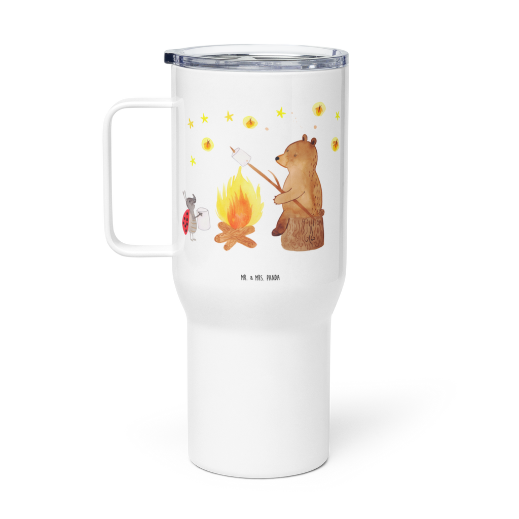 XXL Thermobecher Bär & Marienkäfer Lagerfeuer Thermobecher, XL Thermobecher, Reisebecher, XL Reisetasse, Großer Thermobecher, Autobecher, Jumbo Becher, Bär, Teddy, Teddybär, Lagerfeuer