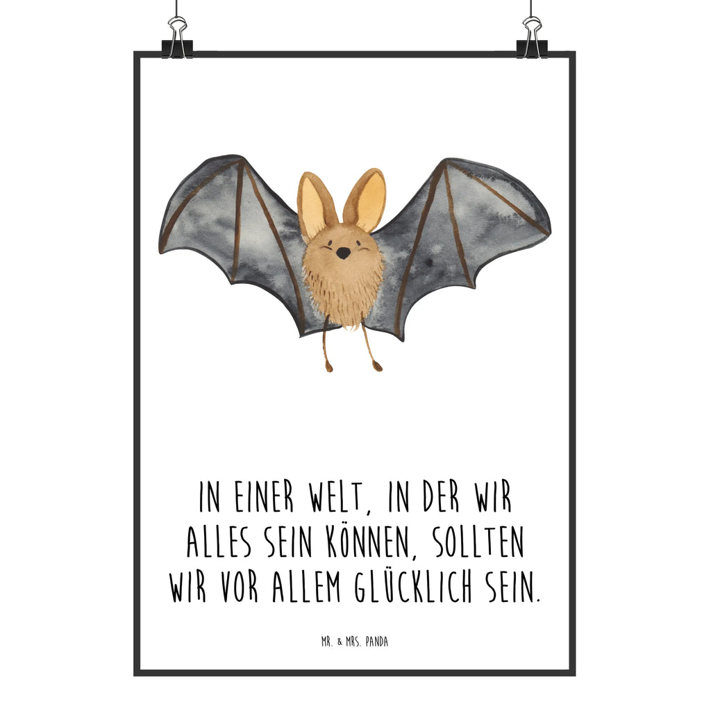 Poster Fledermaus Flügel Poster, Wandposter, Bild, Wanddeko, Küchenposter, Kinderposter, Wanddeko Bild, Raumdekoration, Wanddekoration, Handgemaltes Poster, Mr. & Mrs. Panda Poster, Designposter, Kunstdruck, Posterdruck, Tiermotive, Gute Laune, lustige Sprüche, Tiere