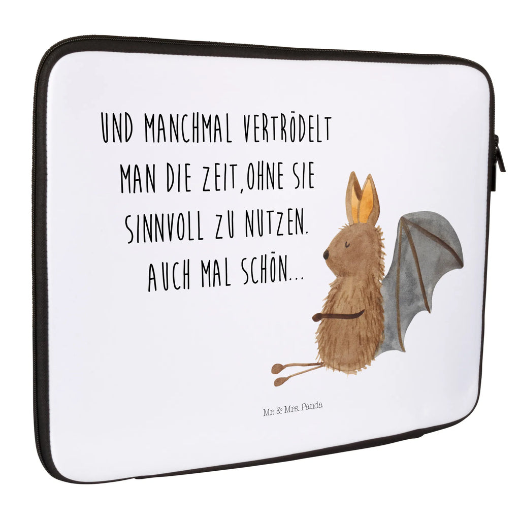 Notebook Tasche Fledermaus Sitzen Notebook Tasche, Laptop, Computertasche, Tasche, Notebook-Tasche, Notebook-Reisehülle, Notebook Schutz, Tiermotive, Gute Laune, lustige Sprüche, Tiere, Fledermaus, Fledermäuse, Motivation, entspannen