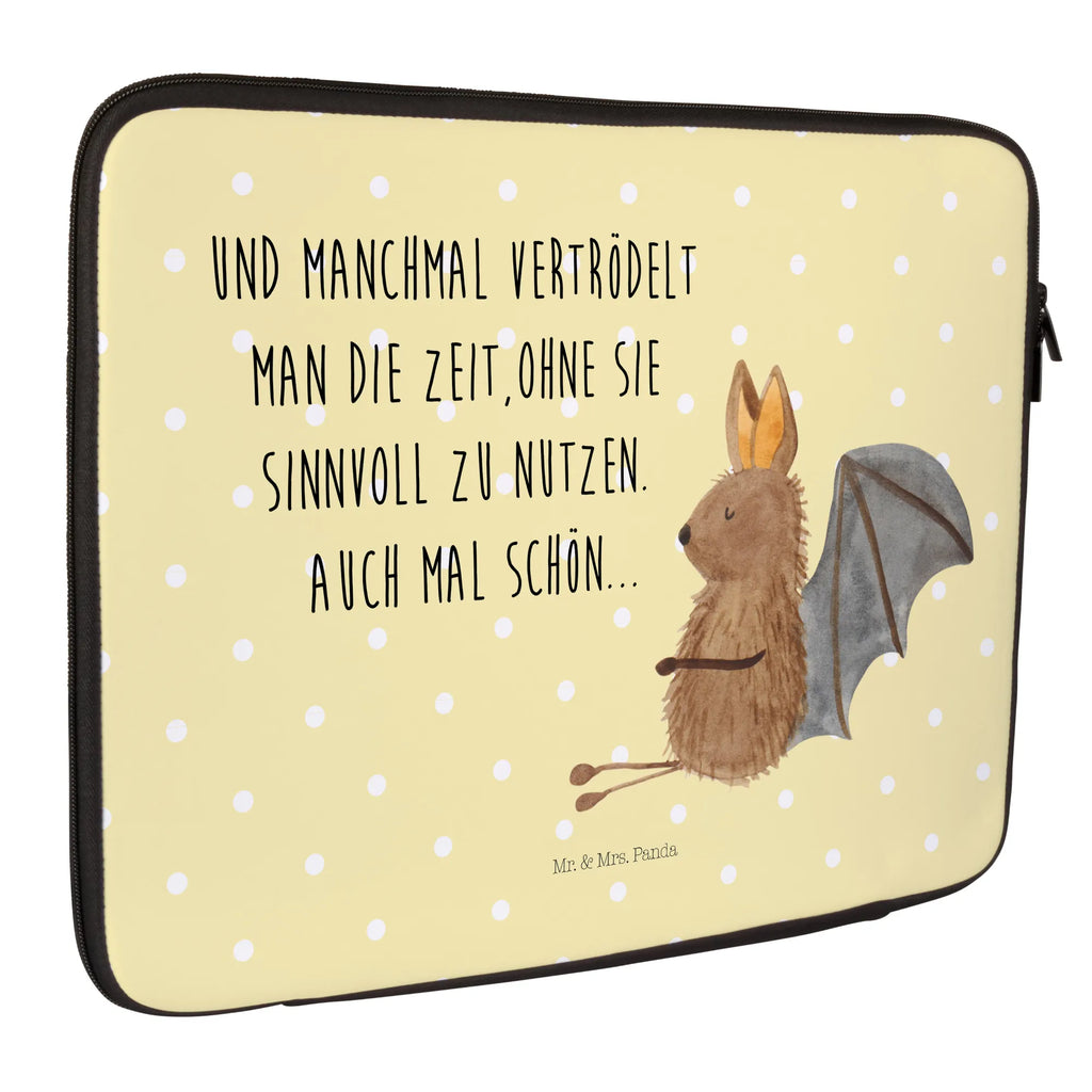 Notebook Tasche Fledermaus Sitzen Notebook Tasche, Laptop, Computertasche, Tasche, Notebook-Tasche, Notebook-Reisehülle, Notebook Schutz, Tiermotive, Gute Laune, lustige Sprüche, Tiere, Fledermaus, Fledermäuse, Motivation, entspannen