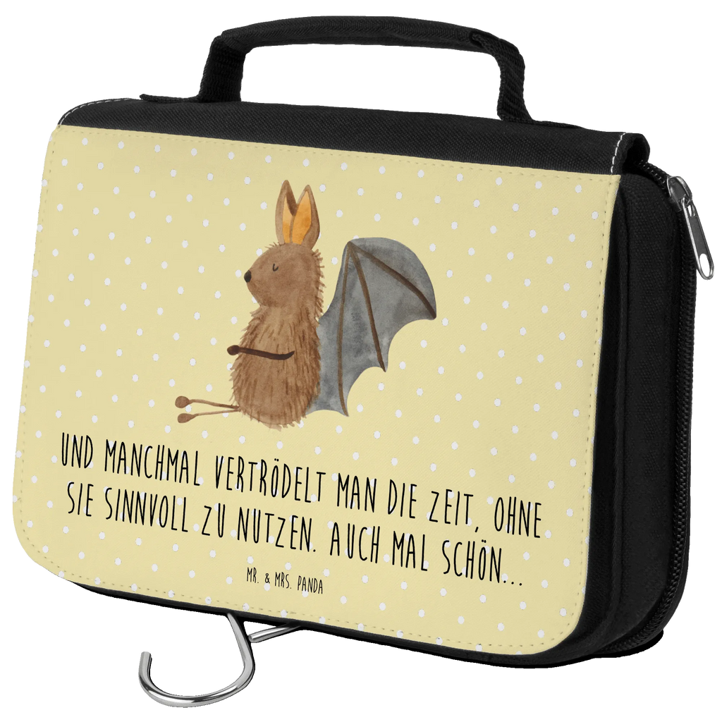 Kulturbeutel Fledermaus Sitzen Kulturbeutel, Zum Aufhängen, Waschtasche, Kosmetiktasche, Damen, Herren, Aufbewahrungstasche, Schminktasche, Kosmetikbeutel, Organizer, Kulturtasche, Schminkutensil, Tiermotive, Gute Laune, lustige Sprüche, Tiere, Fledermaus, Fledermäuse, Motivation, entspannen