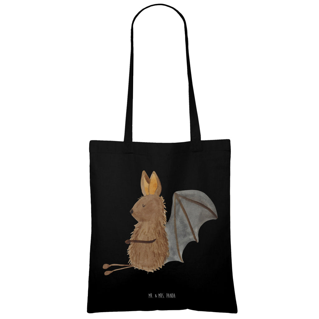 Tragetasche Fledermaus sitzend Beuteltasche, Beutel, Einkaufstasche, Jutebeutel, Stoffbeutel, Tasche, Shopper, Umhängetasche, Strandtasche, Schultertasche, Stofftasche, Tragetasche, Badetasche, Jutetasche, Einkaufstüte, Laptoptasche, Tiermotive, Gute Laune, lustige Sprüche, Tiere, Fledermaus, Fledermäuse, Motivation, entspannen