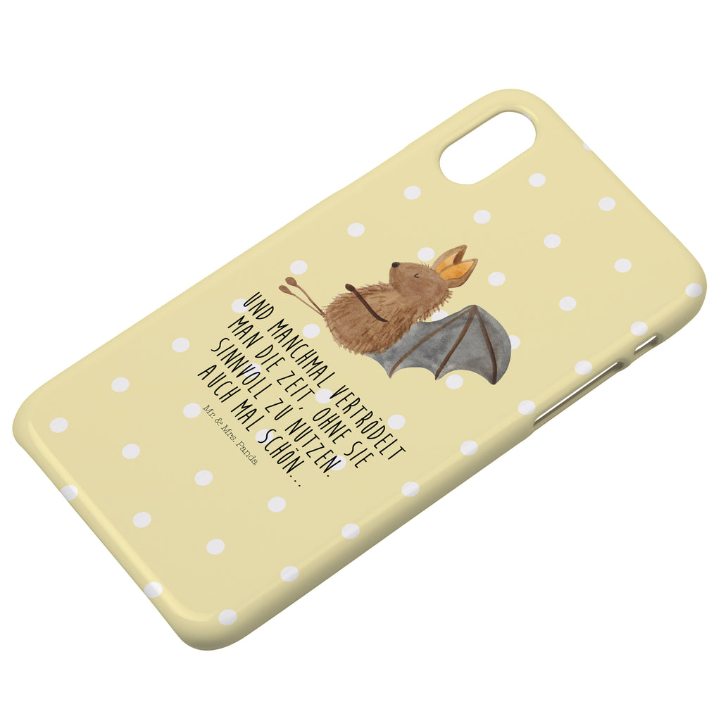 Handyhülle Fledermaus Sitzen Handyhülle, Handycover, Cover, Handy, Hülle, Iphone 10, Iphone X, Tiermotive, Gute Laune, lustige Sprüche, Tiere, Fledermaus, Fledermäuse, Motivation, entspannen