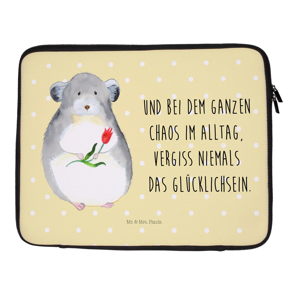 Notebook Tasche Chinchilla Blume Notebook Tasche, Laptop, Computertasche, Tasche, Notebook-Tasche, Notebook-Reisehülle, Notebook Schutz, Tiermotive, Gute Laune, lustige Sprüche, Tiere, Chinchilla, Chinchillas, Liebeskummer, Kummer, Depressionen, traurig sein, Chaos, Glücklichsein, Büro, Büroalltag