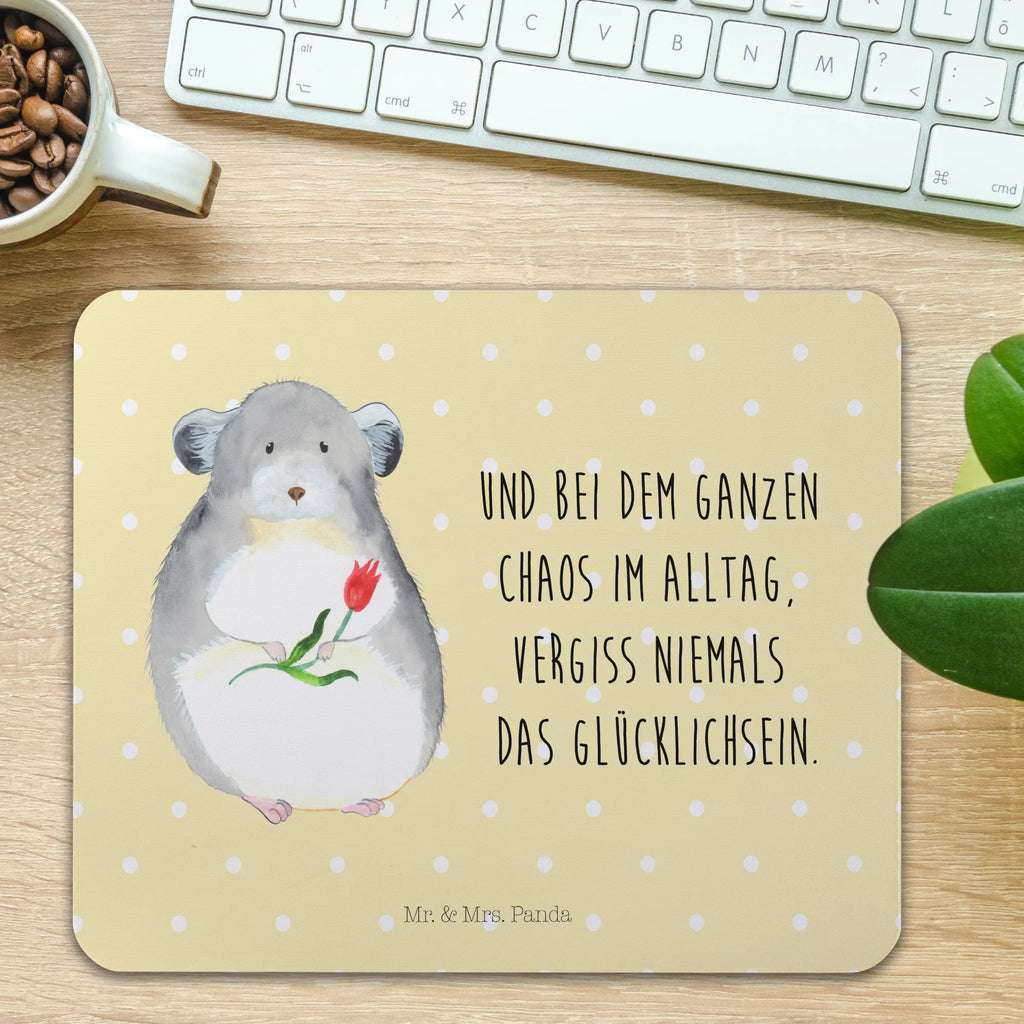 Mauspad Chinchilla mit Blume Mousepad, Computer zubehör, Büroausstattung, PC Zubehör, Arbeitszimmer, Mauspad, Einzigartiges Mauspad, Designer Mauspad, Mausunterlage, Mauspad Büro, Tiermotive, Gute Laune, lustige Sprüche, Tiere, Chinchilla, Chinchillas, Liebeskummer, Kummer, Depressionen, traurig sein, Chaos, Glücklichsein, Büro, Büroalltag