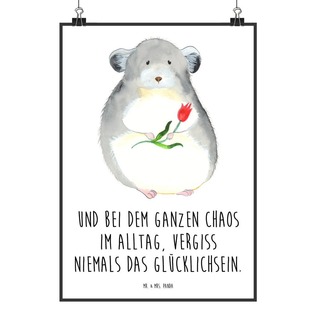 Poster Chinchilla Blume Poster, Wandposter, Bild, Wanddeko, Küchenposter, Kinderposter, Wanddeko Bild, Raumdekoration, Wanddekoration, Handgemaltes Poster, Mr. & Mrs. Panda Poster, Designposter, Kunstdruck, Posterdruck, Tiermotive, Gute Laune, lustige Sprüche, Tiere, Chinchilla, Chinchillas, Liebeskummer, Kummer, Depressionen, traurig sein, Chaos, Glücklichsein, Büro, Büroalltag