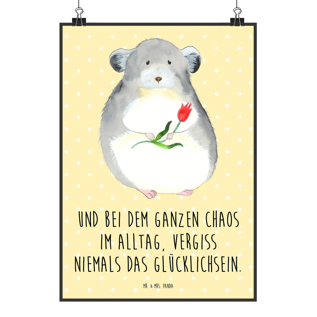 Poster Chinchilla Blume Poster, Wandposter, Bild, Wanddeko, Küchenposter, Kinderposter, Wanddeko Bild, Raumdekoration, Wanddekoration, Handgemaltes Poster, Mr. & Mrs. Panda Poster, Designposter, Kunstdruck, Posterdruck, Tiermotive, Gute Laune, lustige Sprüche, Tiere, Chinchilla, Chinchillas, Liebeskummer, Kummer, Depressionen, traurig sein, Chaos, Glücklichsein, Büro, Büroalltag