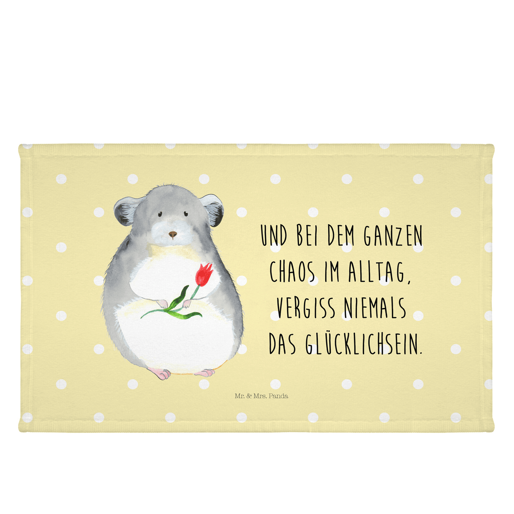 Handtuch Chinchilla Blume Gästetuch, Reisehandtuch, Sport Handtuch, Frottier, Kinder Handtuch, Tiermotive, Gute Laune, lustige Sprüche, Tiere, Chinchilla, Chinchillas, Liebeskummer, Kummer, Depressionen, traurig sein, Chaos, Glücklichsein, Büro, Büroalltag