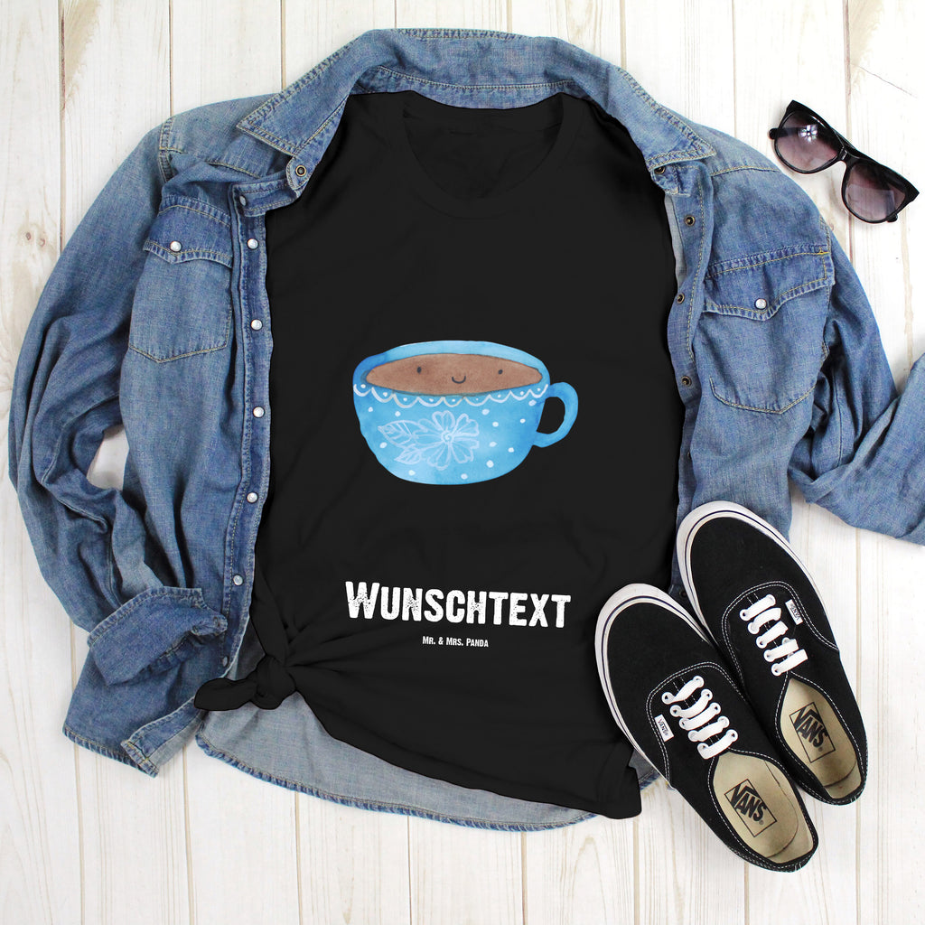 Personalisiertes T-Shirt Kaffee Tasse T-Shirt Personalisiert, T-Shirt mit Namen, T-Shirt mit Aufruck, Männer, Frauen, Wunschtext, Bedrucken, Tiermotive, Gute Laune, lustige Sprüche, Tiere, Kaffee, Tasse, Liebe, Geschmack, Genuss, Glücklich