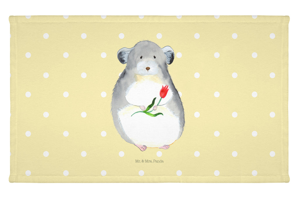 Handtuch Chinchilla Blume Handtuch, Badehandtuch, Badezimmer, Handtücher, groß, Kinder, Baby, Tiermotive, Gute Laune, lustige Sprüche, Tiere, Chinchilla, Chinchillas, Liebeskummer, Kummer, Depressionen, traurig sein, Chaos, Glücklichsein, Büro, Büroalltag