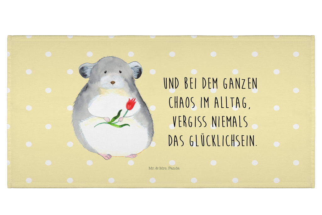 Handtuch Chinchilla Blume Gästetuch, Reisehandtuch, Sport Handtuch, Frottier, Kinder Handtuch, Tiermotive, Gute Laune, lustige Sprüche, Tiere, Chinchilla, Chinchillas, Liebeskummer, Kummer, Depressionen, traurig sein, Chaos, Glücklichsein, Büro, Büroalltag