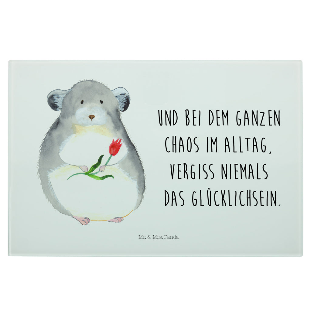 Glasschneidebrett Chinchilla Blume Glasschneidebrett, Schneidebrett, Frühstücksbrett, Küche, Tiermotive, Gute Laune, lustige Sprüche, Tiere, Chinchilla, Chinchillas, Liebeskummer, Kummer, Depressionen, traurig sein, Chaos, Glücklichsein, Büro, Büroalltag