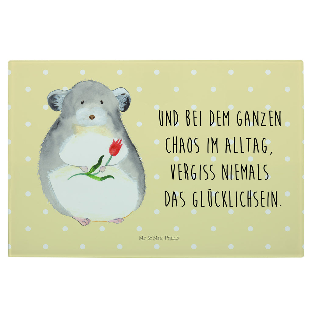 Glasschneidebrett Chinchilla Blume Glasschneidebrett, Schneidebrett, Frühstücksbrett, Küche, Tiermotive, Gute Laune, lustige Sprüche, Tiere, Chinchilla, Chinchillas, Liebeskummer, Kummer, Depressionen, traurig sein, Chaos, Glücklichsein, Büro, Büroalltag