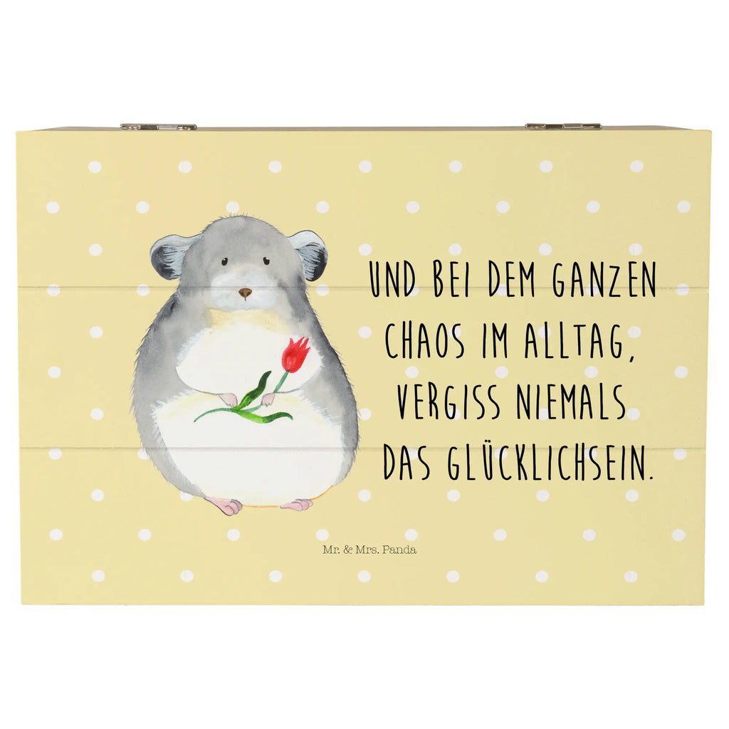 Holzkiste Chinchilla Blume Holzkiste, Kiste, Schatzkiste, Truhe, Schatulle, XXL, Erinnerungsbox, Erinnerungskiste, Dekokiste, Aufbewahrungsbox, Geschenkbox, Geschenkdose, Tiermotive, Gute Laune, lustige Sprüche, Tiere, Chinchilla, Chinchillas, Liebeskummer, Kummer, Depressionen, traurig sein, Chaos, Glücklichsein, Büro, Büroalltag